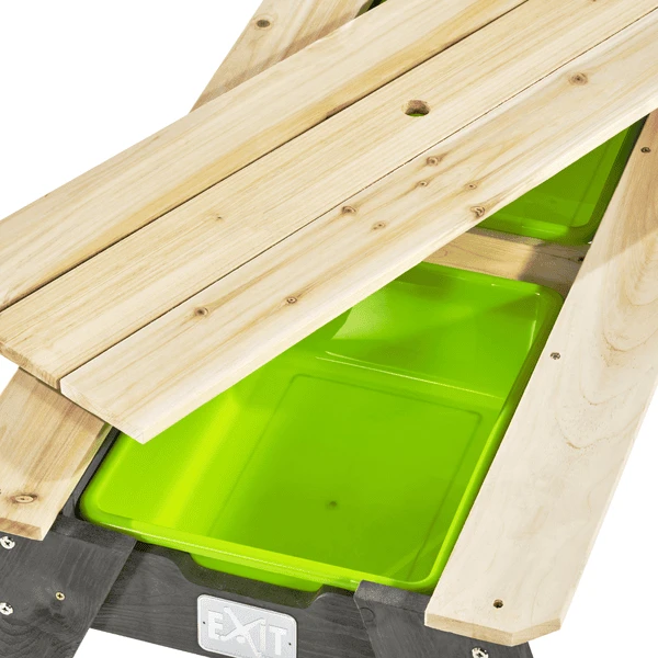 EXIT TOYS EXIT Aksent Zand-, Water- En Picknicktafel (1 Bankje) Met Parasol En Tuingereedschap 4 EXIT TOYS EXIT Aksent Zand-, Water- En Picknicktafel (1 Bankje) Met Parasol En Tuingereedschap - Afbeelding 4