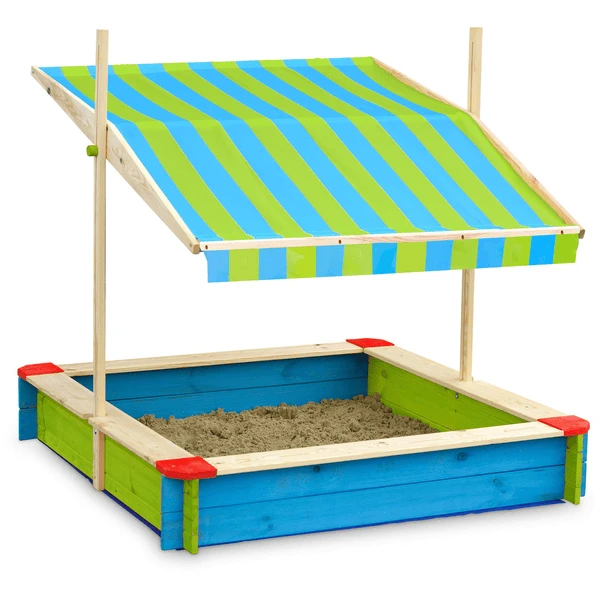 John® Zandbak Gekleurd Met Dak Groen/blauw 4 John® Zandbak Gekleurd Met Dak Groen/blauw - Afbeelding 4