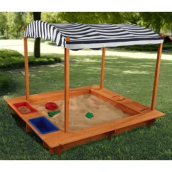 Kidkraft® Zandbak Met Zonnendak -Buitenspeelgoed kidkraft zandbak met zonnendak a217912 2