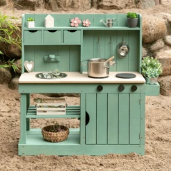 MUDDY BUDDY Buitenspeelkeuken "Explorer" Saliegroen -Buitenspeelgoed muddy buddy buitenspeelkeuken explorer saliegroen a412341 3