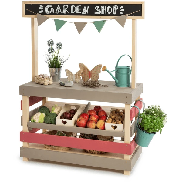 MUDDY BUDDY Speelgoedwinkel Voor Buiten "Garden Friend" Naturel-warmgrijs-mauve-roze 4 MUDDY BUDDY Speelgoedwinkel Voor Buiten "Garden Friend" Naturel-warmgrijs-mauve-roze - Afbeelding 4