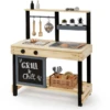 MUDDY BUDDY Speelkeuken Voor Buiten "Grill &Chill" Naturel-zwart