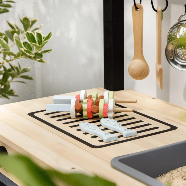 MUDDY BUDDY Speelkeuken Voor Buiten "Grill &Chill" Naturel-zwart 5 MUDDY BUDDY Speelkeuken Voor Buiten "Grill &Chill" Naturel-zwart - Afbeelding 5