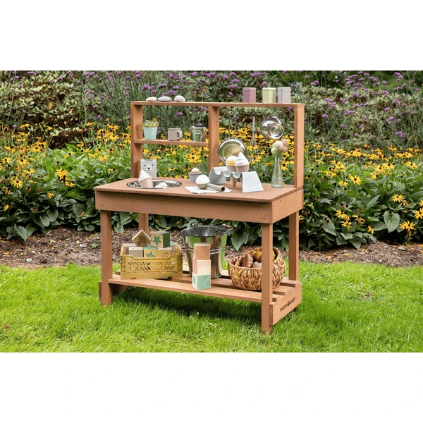 MUDDY BUDDY Speelkeuken Voor Buiten "Mud Starter" Cacaobruin 4 MUDDY BUDDY Speelkeuken Voor Buiten "Mud Starter" Cacaobruin - Afbeelding 4