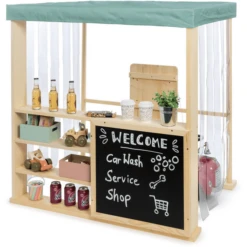 MUDDY BUDDY Speelwinkel Tankstation Voor Buiten "Bubble Catcher" Naturel - Saliegroen