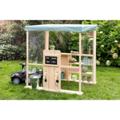 MUDDY BUDDY Speelwinkel Tankstation Voor Buiten "Bubble Catcher" Naturel - Saliegroen -Buitenspeelgoed muddy buddy speelwinkel tankstation voor buiten bubble catcher naturel saliegroen a412377 3
