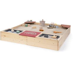 MUDDY BUDDY Zandbak "Beach Rebel" Naturel Poederroze -Buitenspeelgoed muddy buddy zandbak beach rebel naturel poederroze a412387 3