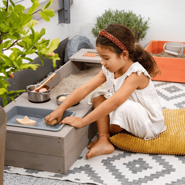 MUDDY BUDDY Zandbak "Flexy Style " Warm Grijs-zalm 2 MUDDY BUDDY Zandbak "Flexy Style " Warm Grijs-zalm - Afbeelding 2