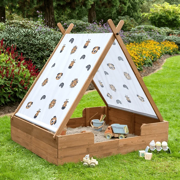 MUDDY BUDDY Zandbak Met Tent "Safari Seeker" Cacaobruin 2 MUDDY BUDDY Zandbak Met Tent "Safari Seeker" Cacaobruin - Afbeelding 2