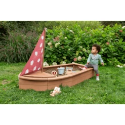 MUDDY BUDDY Zandbak "Seashell Diver" Cacaobruin -Buitenspeelgoed muddy buddy zandbak seashell diver cacaobruin a412344 2