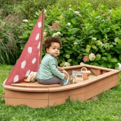 MUDDY BUDDY Zandbak "Seashell Diver" Cacaobruin -Buitenspeelgoed muddy buddy zandbak seashell diver cacaobruin a412344 4