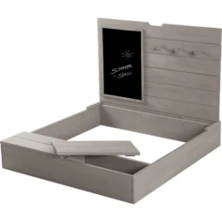 Roba Zandbak Met Deksel, Bord En Haken -Buitenspeelgoed roba zandbak met deksel bord en haken a307788 4