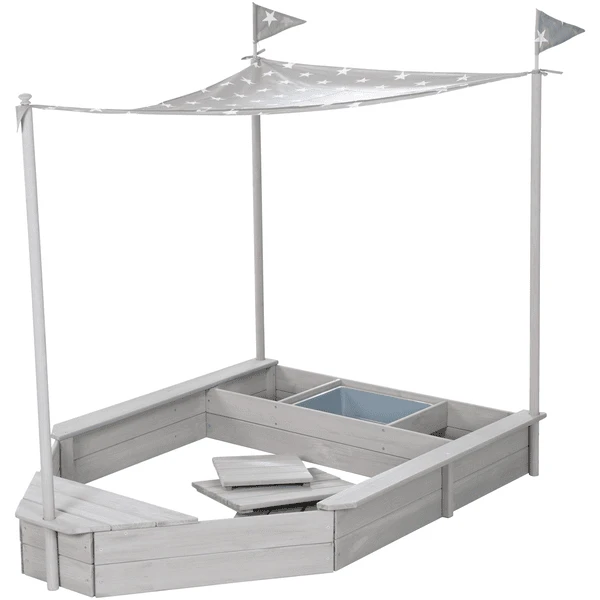 Roba Zandbak Schip Incl. Zonneluifel 3 Roba Zandbak Schip Incl. Zonneluifel - Afbeelding 3