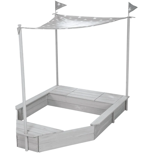 Roba Zandbak Schip Incl. Zonneluifel 5 Roba Zandbak Schip Incl. Zonneluifel - Afbeelding 5