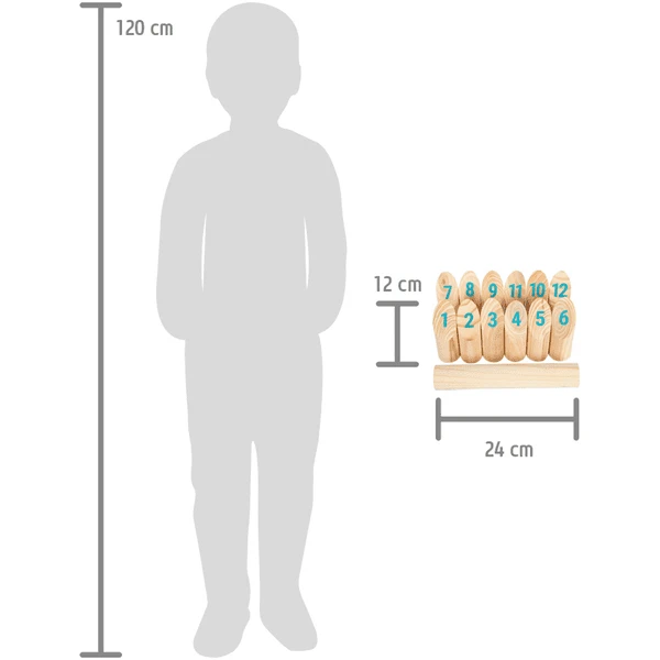 Small Foot ® Vikingspel Kubb Met Getallen " Active 5 Small Foot ® Vikingspel Kubb Met Getallen " Active - Afbeelding 5